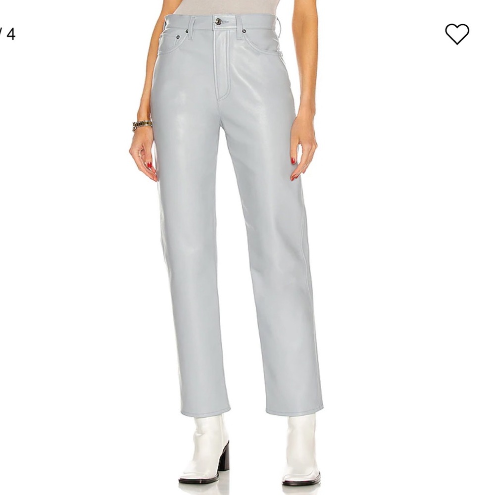AGOLDE Recycled Leather Pant in Marlin